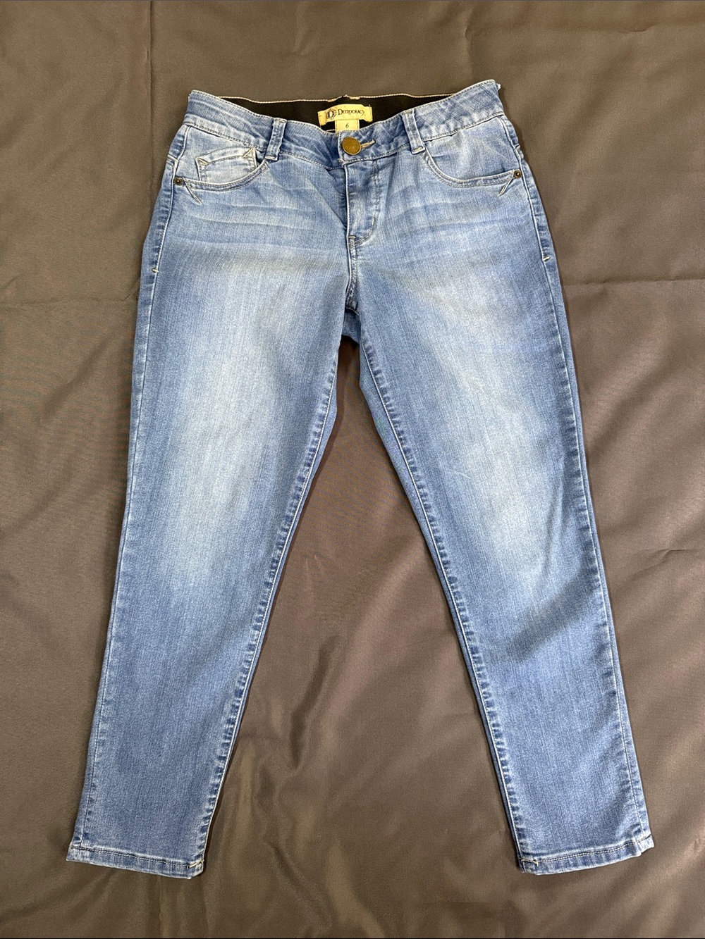 Democracy AB Solution Skinny Jeans in Light Blue Wash